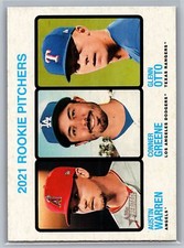 2022 Topps Heritage #70 (Austin Warren / Conner Greene / Glenn Otto)