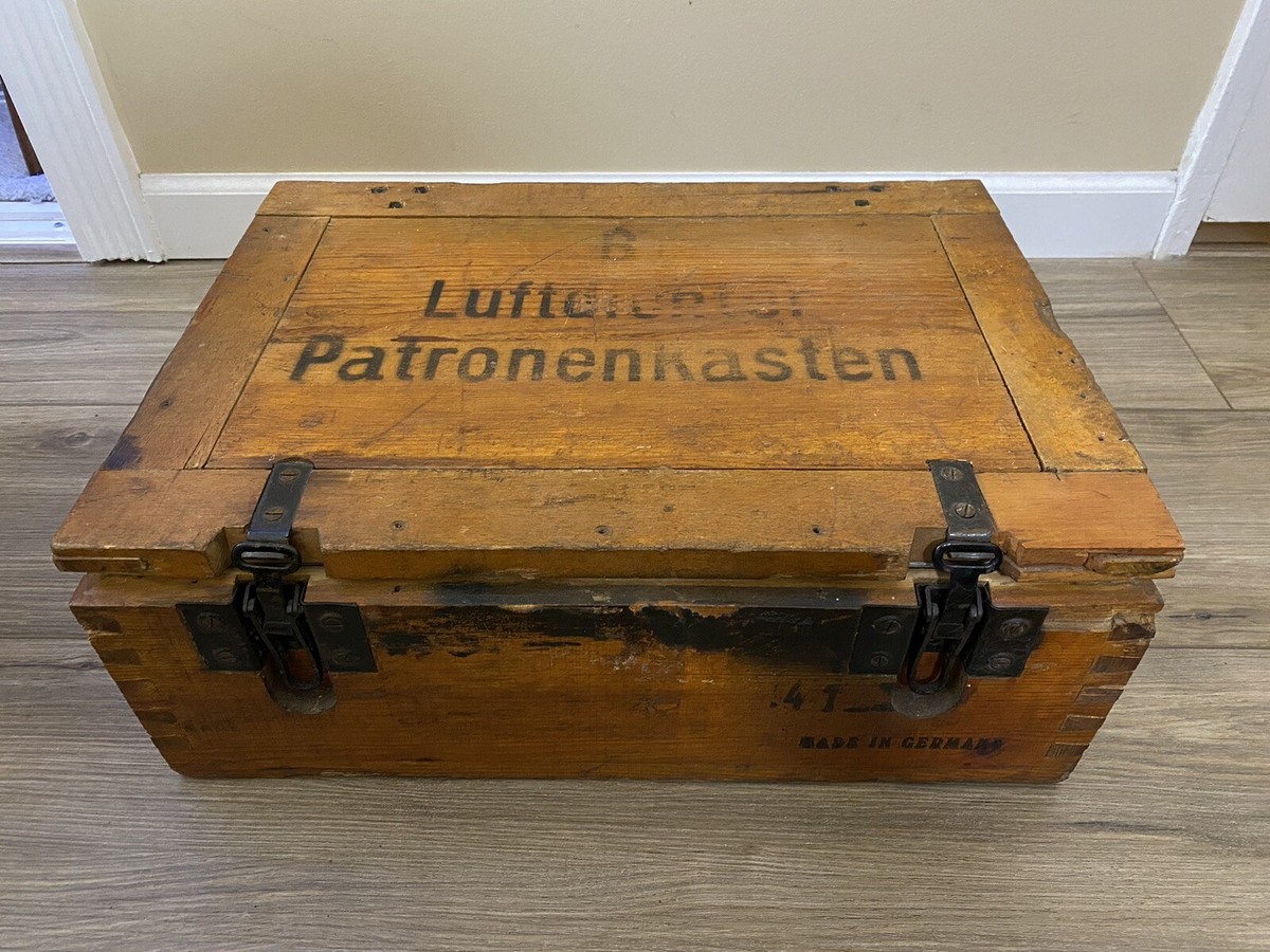 WWII WW2 German Patronenkasten Wooden Ammo Box! Finnish Used! | eBay
