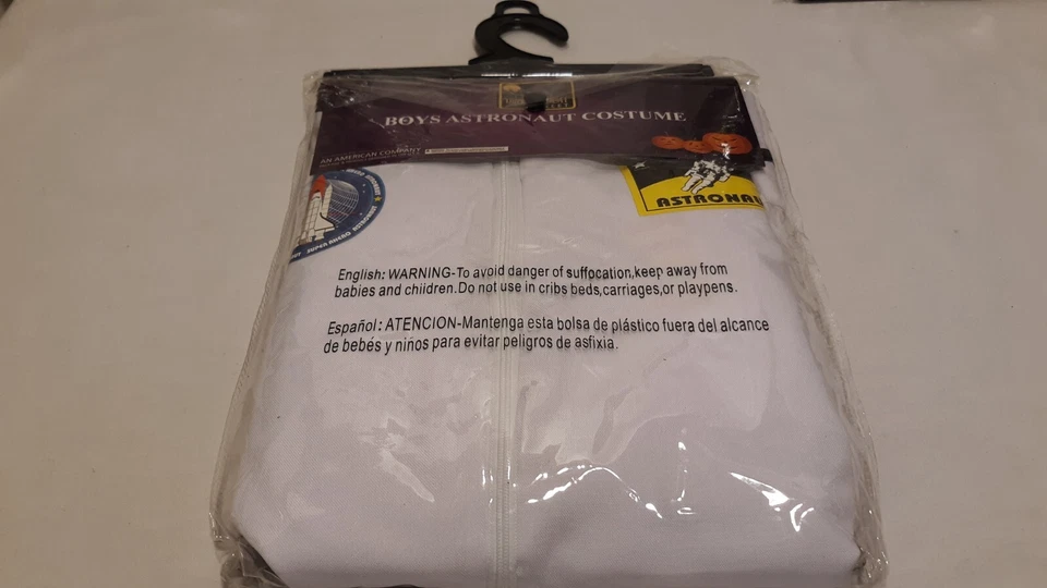 Disfraz de Astronauta Niños 7/9 Años Blanco Traje Espacial NASA - Traje de Astronauta Solo Nuevo Foto 3 de 3