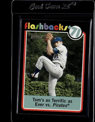 2020 Topps Heritage Flashbacks '71 #BF-14 Tom's as Terrific as Ever vs. Pirates