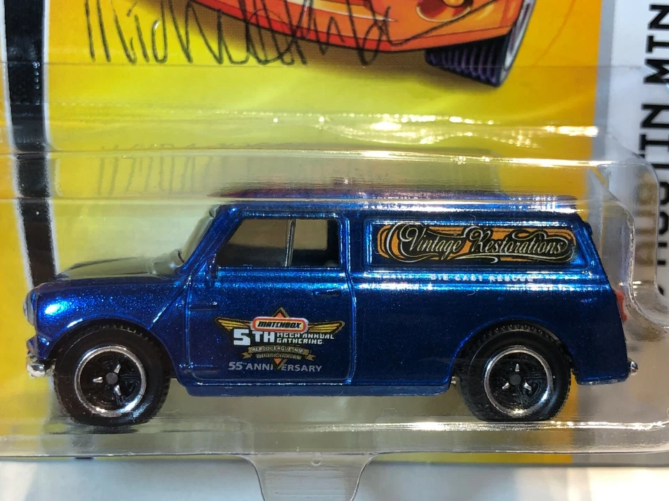 MATCHBOX MB31 '65 AUSTIN MINI VAN CHROME BLUE MCCH 5th GATHERING CONVENTION 2007 - Image 3 of 4