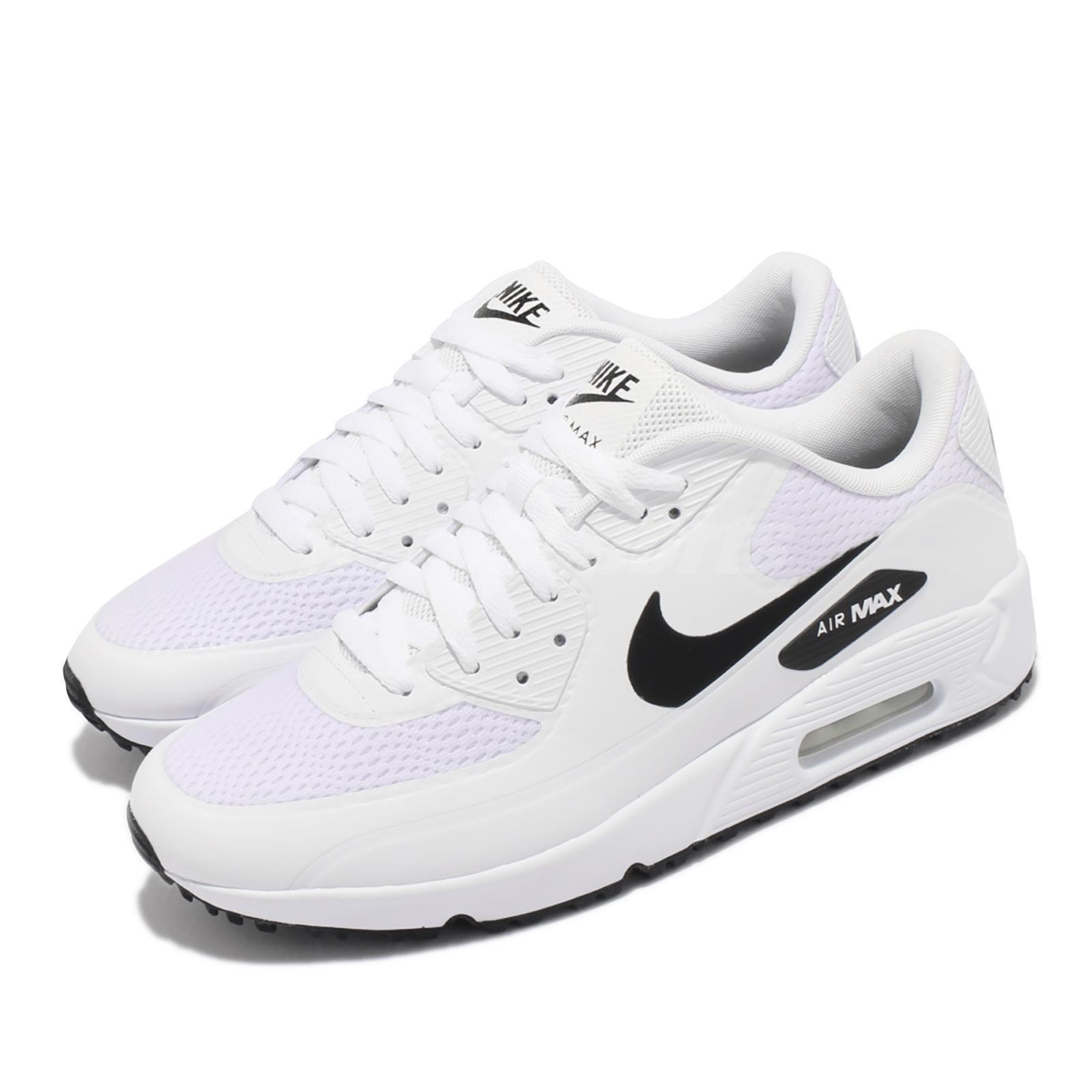 Nike Air Max 90 Golf White Black Men Unisex Shoes Trainers CU9978-101 | eBay