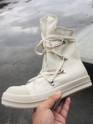 rick High-top board shoes women's platform short boots owens