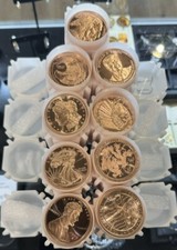 LOT OF 100 X 1 OZ 5 Patterns MIXED COPPER ROUNDS .999 FINE COPPER ROUND