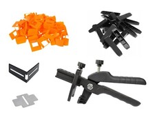 Tile Levelling System Kit / Clips Spacers Wedges Corners for Wall / Floor Tiles