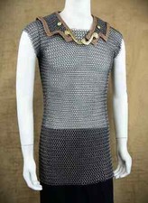 chain mail butted roman lorica hamata, medium size medieval hamata,