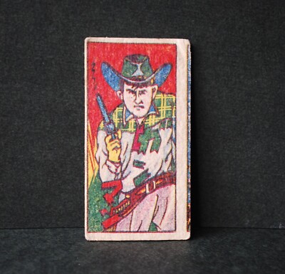 Vintage Menko - Gunman / Trading Card Japan Western Cowboy | eBay