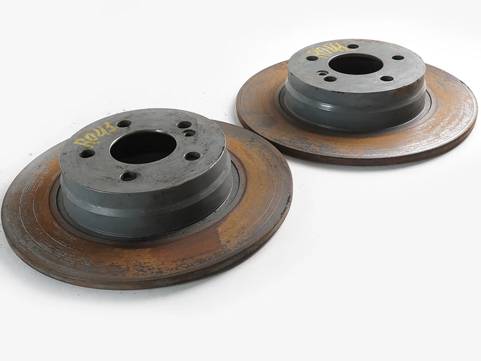 2008 - 2012 Mercedes Benz C Class W204 C300 disco rotor de freio traseiro conjunto de 2 fabricante de equipamento original - Imagem 3 de 4