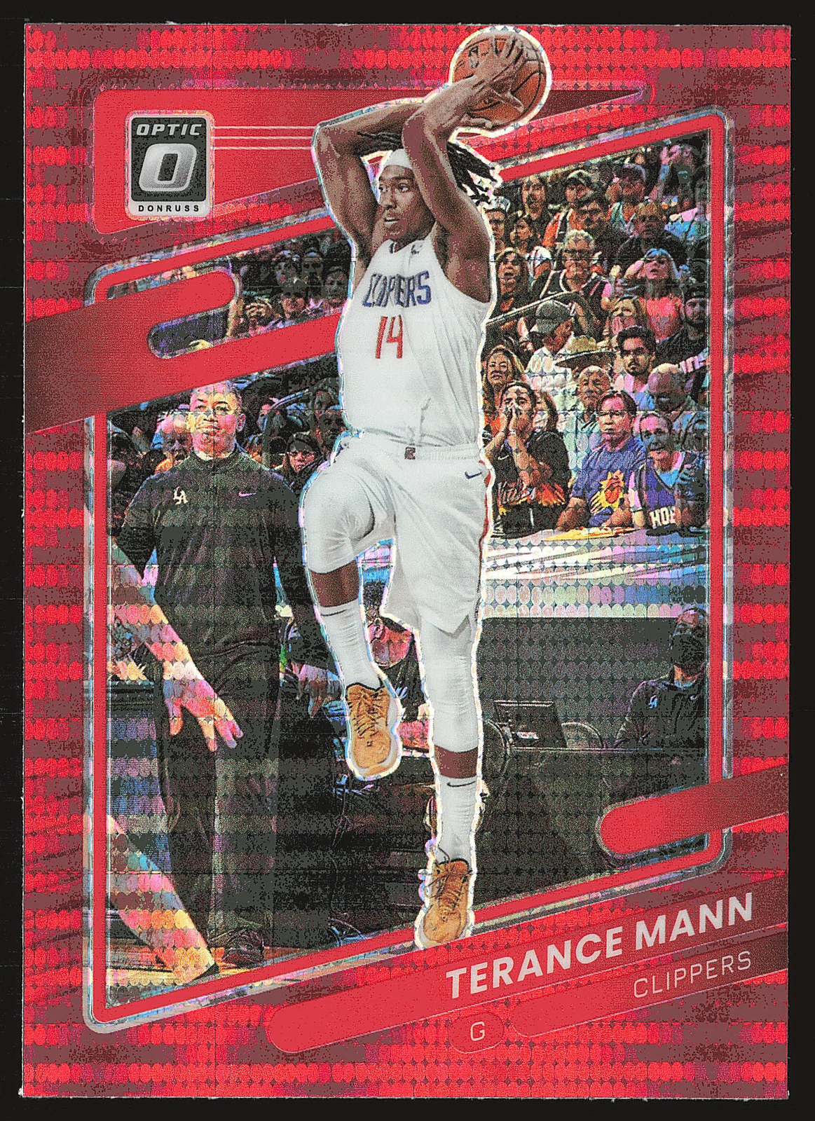2021-22 Donruss Optic #72 Terance Mann Red Pulsar