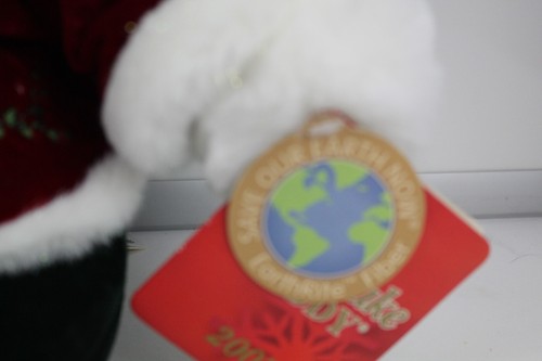 2007 Snowflake Teddy Christmas Bear Boy Red Green Outfit Hat 21" Dan Dee - Picture 4 of 5