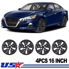 4pcs 16 Wheel Rim Cover Hubcaps For 2019-2025 Nissan Altim Black Trim Rings 4pcs 16 Wheel Rim Cover Hubcaps For 2019-2025 Nissan Altim Black Trim Rings