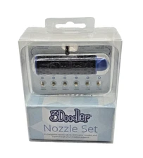 3Doodler Nozzle Set 6 Unique Nozzles + Smoothing Tool + Storage New In Package