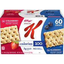 Special K Pastry Crisps, Variety Pack, 60 ct, Strawberry  Blueberry