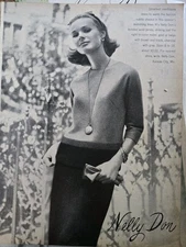 1954  Women's Nelly Don Overblouse dress vintage fashion ad