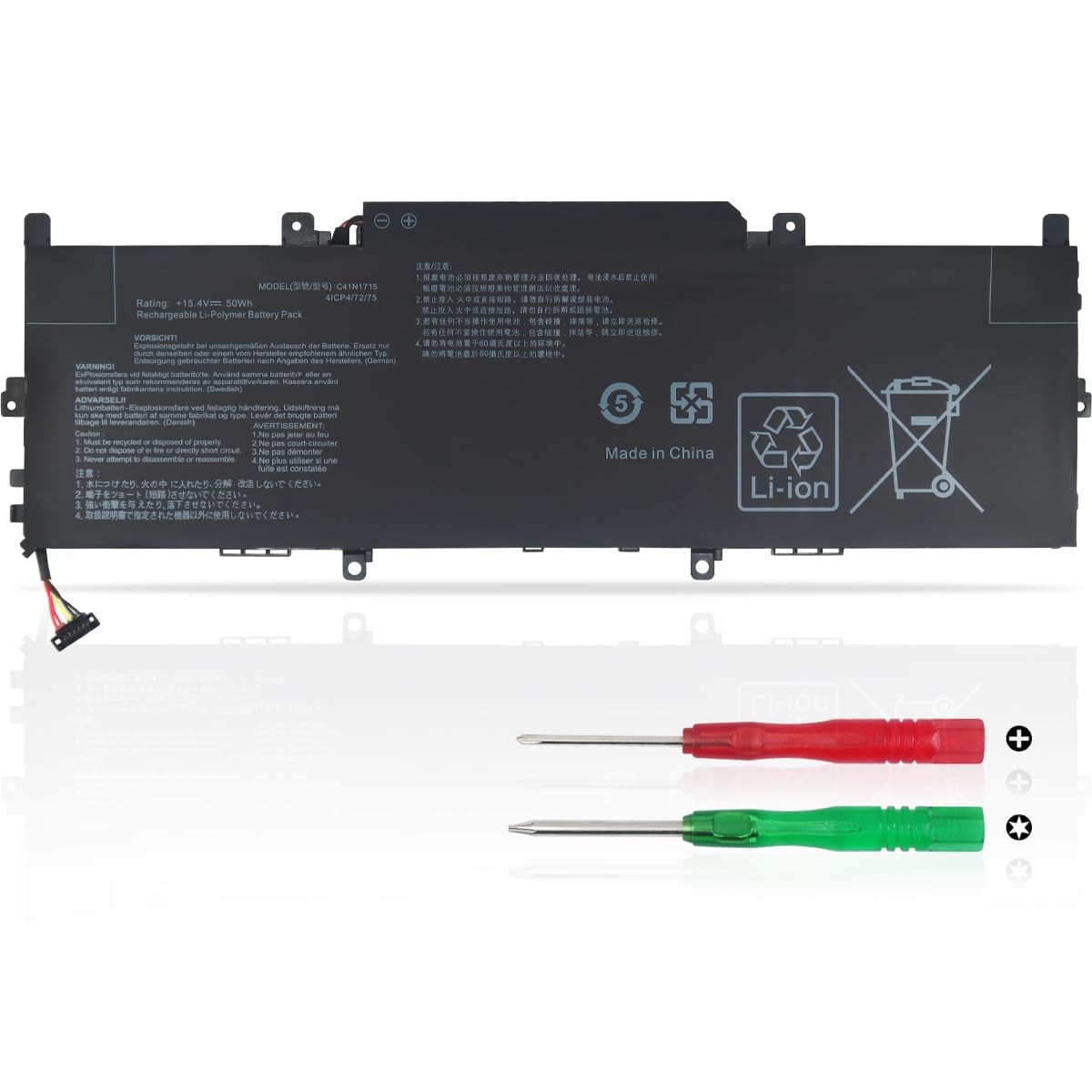 Batteria Nuova C41N1715 per ASUS Zenbook 13 UX331 | Lavora Ovunque
