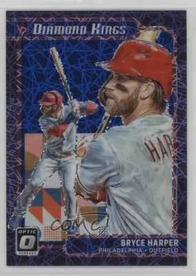 2021 Donruss Optic Diamond Kings Blue Velocity Prizm 32/99 Bryce Harper #18 0t2