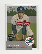 2002 Topps Heritage Real One Autograph (RED) - Andy Carey #RO-AC