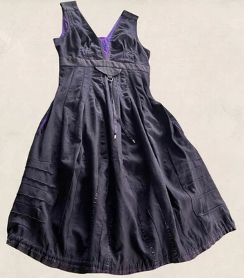 Robe Violet – Coupe Cintrée, Dos V, Effet Boule Marithé et François Girbaud - Photo 1/4
