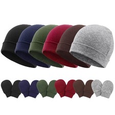 Newborn Baby Hats and Mittens Set Infant Beanie Cap Toddler Gloves Newborn Ho...
