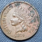 1879 Indian Head Cent 1c AU Details #102094