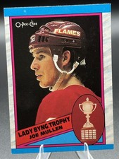 1989-90 O-Pee-Chee Hockey Joe Mullen #324 Calgary Flames
