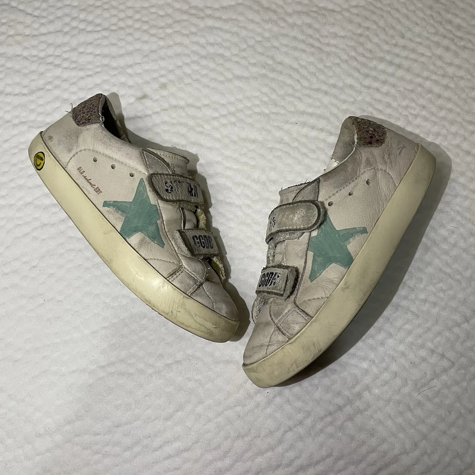 Tênis Golden GooseGirl's May com acabamento em glitter cano baixo, bebê/crianças pequenas - Imagem 3 de 4