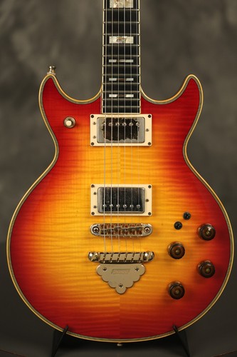 1983 Ibanez Artist AR300 Cherry Sunburst with HIGHLY FIGURED flame maple top
