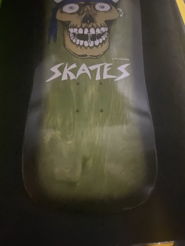 DOGTOWN X SUICIDAL SKATES Punk Skull Skateboard Deck 30.75" x 10.125" GREEN - Picture 5 of 9