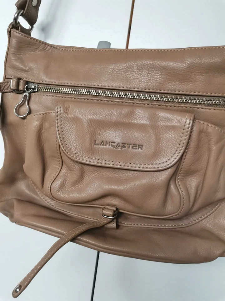 Sac bandoulière Lancaster Soft Vintage Nova marron – très bon état - Photo 2/4