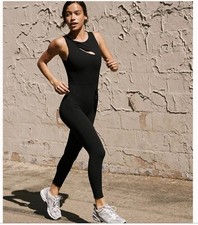 Black Free People Movement Illuminate Jumpsuit Size Small