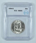 1954-S Franklin Half Dollar MS65 ICG