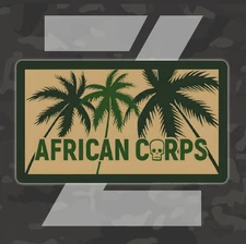 Russian African Corps Bumper Sticker Premium Vinyl