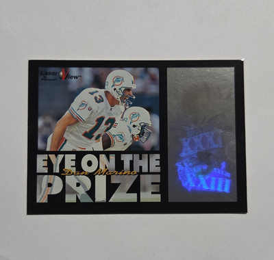 Pinnacle 1996 Laser View Eye on the Prize Dan Marino Dolphins Hologram #6
