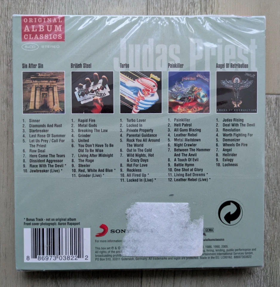 5 CDs - Judas Priest - Original Album Classics -  Neu - Bild 2 von 3