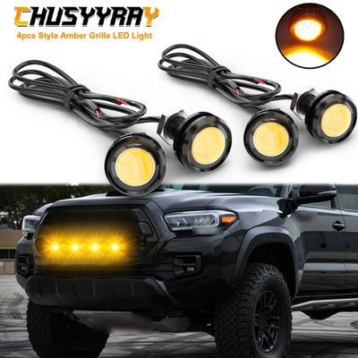 Proyector de luz antiniebla LED COB Anillo de halo de ojos de ángel amarillo DRL