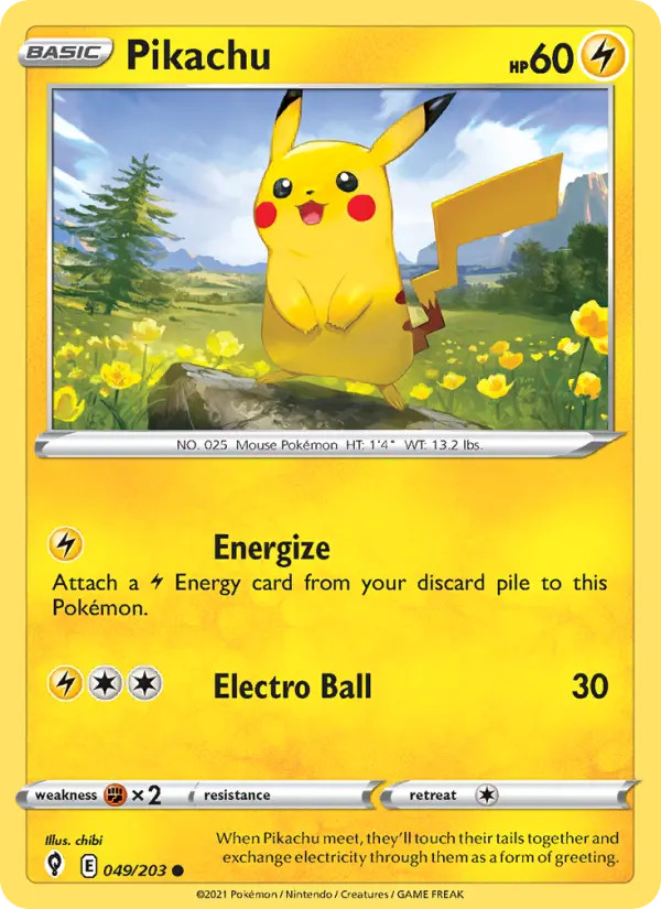 Pikachu Evolving Skies #49 Pokémon TCG
