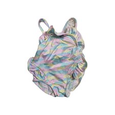 Vintage Carter's Girls One Piece Swimming Suit 2 T Multicolor Ruffle
