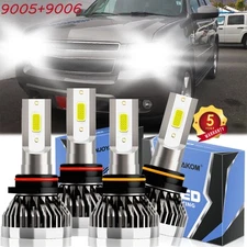 For Chevrolet Tahoe 1995-2006 4Pcs LED Headlight Bulbs High Low Beam Light Kit
