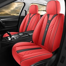 For 2012-2024 Honda Fuax Leather Car Seat Cover Full Set Frontrear 360 Protect