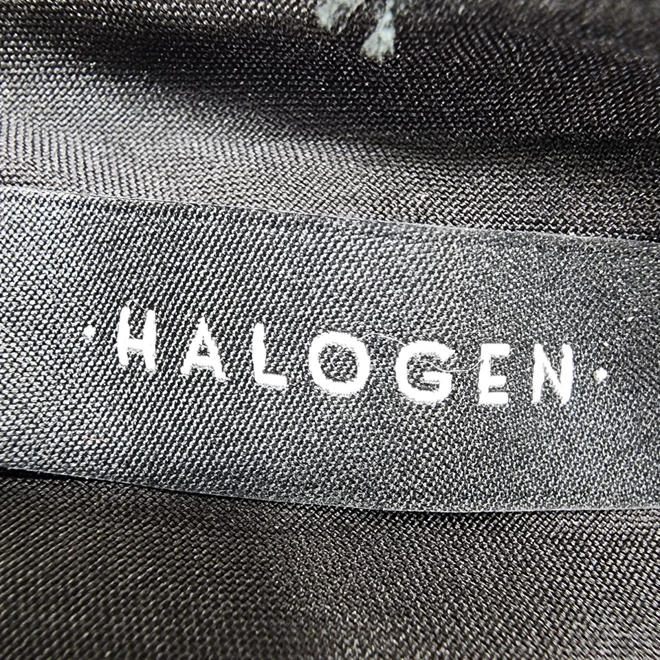 Calça halógena feminina 24W preta cintura alta perna reta elástica escritório carreira - Imagem 3 de 4