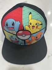 Pokemon Boys Character Snapback Hat, One Size Fits Most