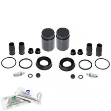 2 REAR CALIPER REPAIR KITS PISTON FIT: VW GOLF MK7 MK8 13- SOLID DISC BCR1163ZX2