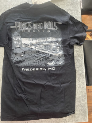 XL Roads And Rails Museum Cotton Plain Crew Neck Short Sleeves T-Shirt