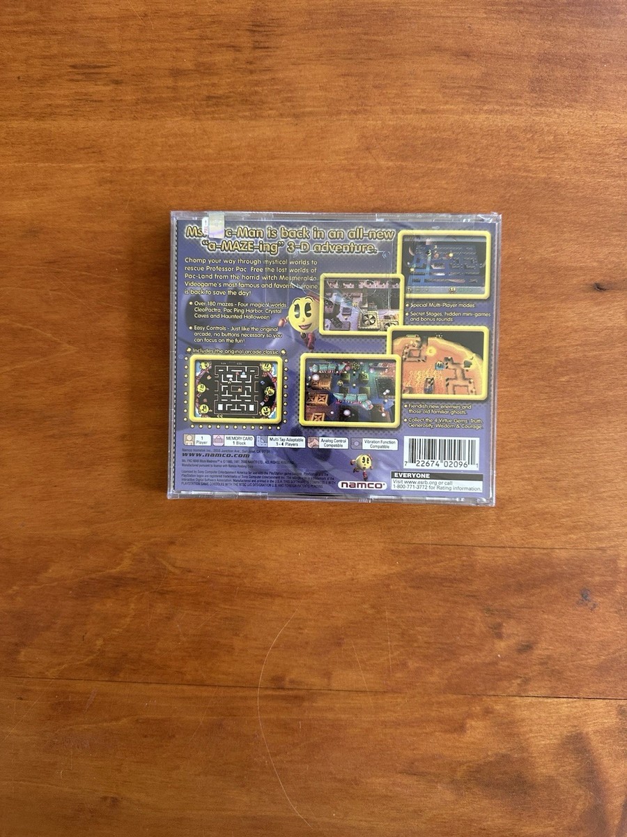 Ms. Pac-Man: Maze Madness (Sony PlayStation 1, 2000) for sale
