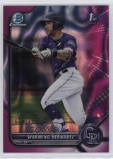 2022 Bowman Chrome Prospects Fuchsia Lava Refractor 68/199 Warming Bernabel 0i6p