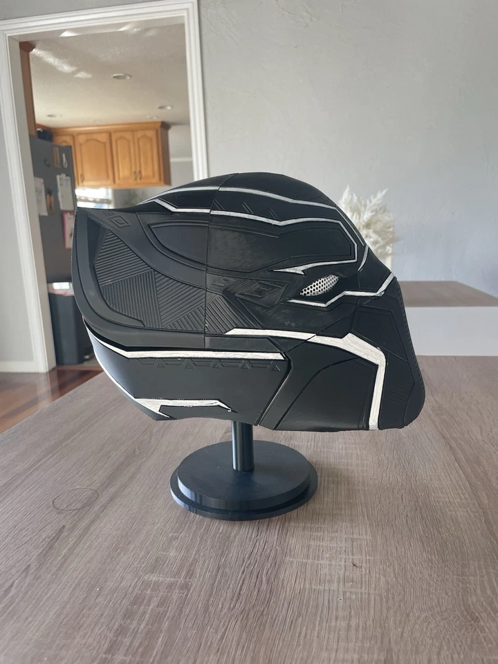 Máscara Pantera Negra Casco Cosplay Impreso en 3D Tamaño Completo Foto 3 de 4