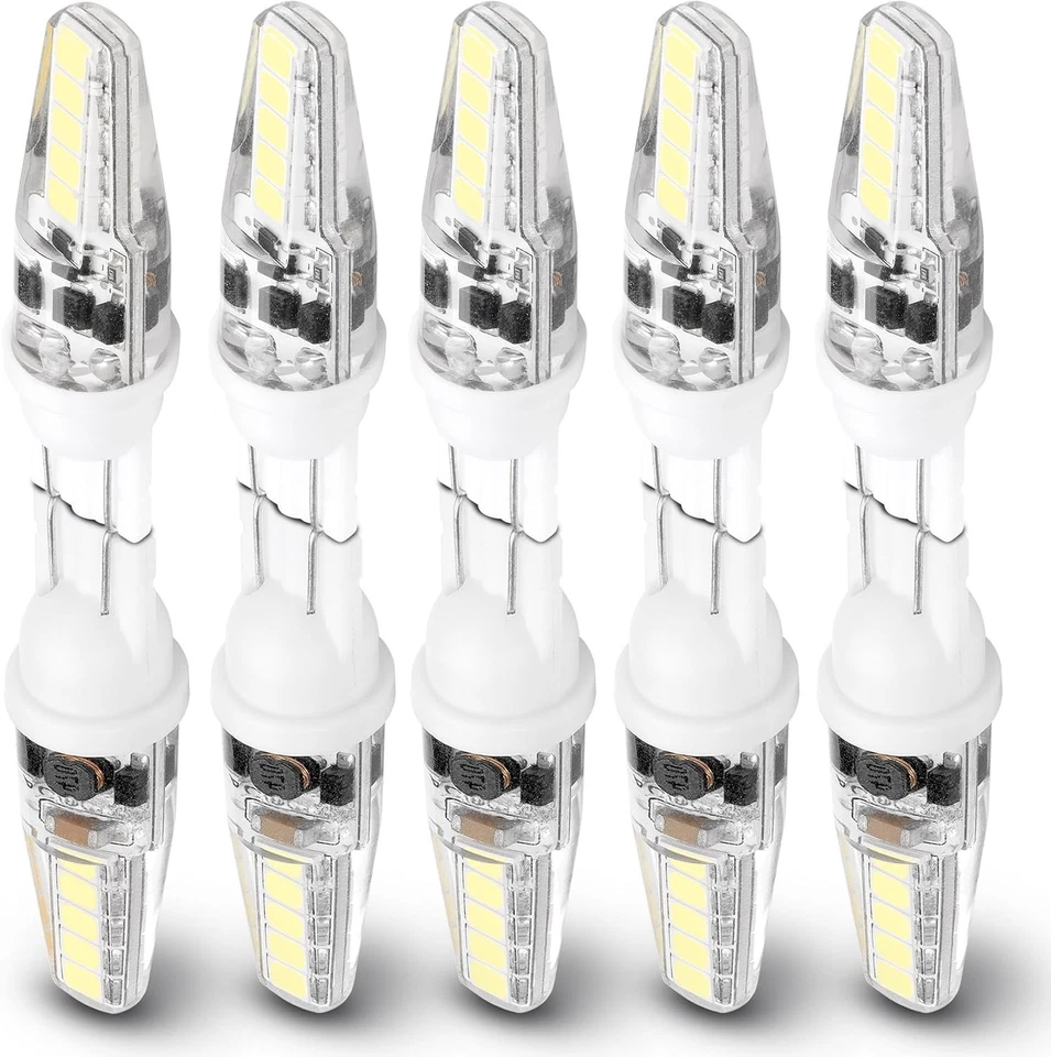 Bright White T10 921 LED Bulbs 10pk 300LM 2W 12-24V Long Life RV Lights - Image 3 of 4