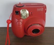 Vtg FUJIFILM Instax Mini 7S Red Camera No Case Never Used Has Film Batteries
