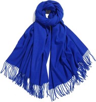 Damen Pashmina Schal Elegant Weich Warm Winter Groß Modisch Dunkelblau L