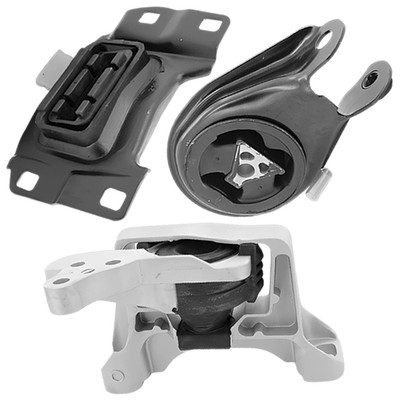 Hyd RH, Rear Eng Torq Strut Mount & Left Trans Mount 3PCS For Mazda 3 13-12 2.0L